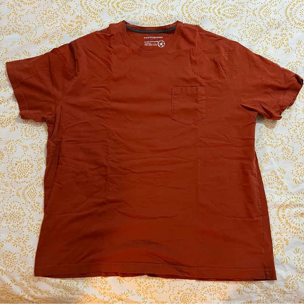 saddlebred dark orange t shirt xl x-large tee soft like new